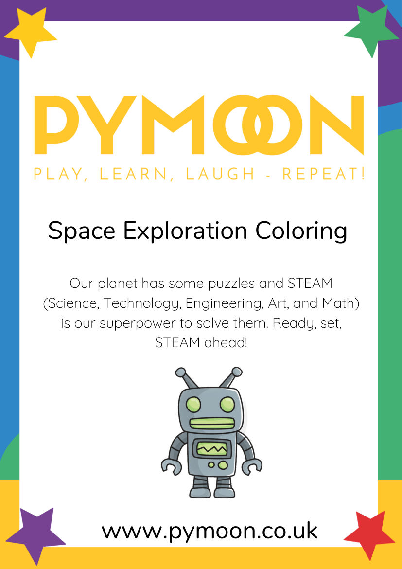 Space Exploration Coloring Book