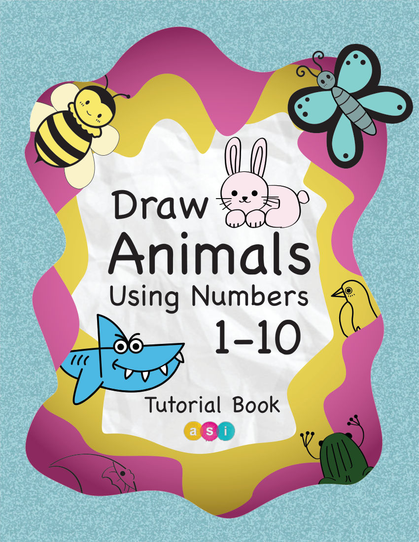 Draw animals using Numbers Activity Book