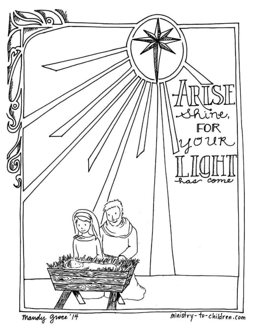 Christmas Nativity Coloring And Craft Book