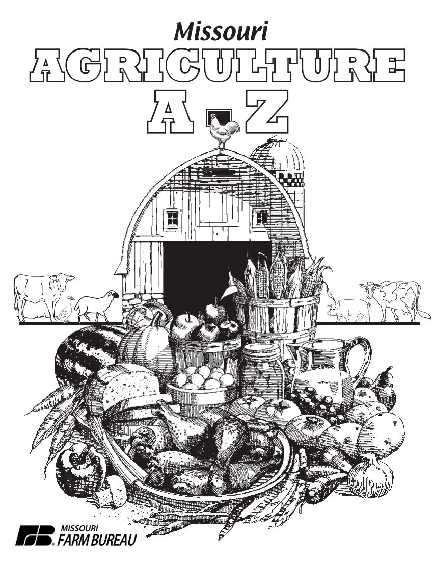 Missouri Agriculture A To Z Coloring Book
