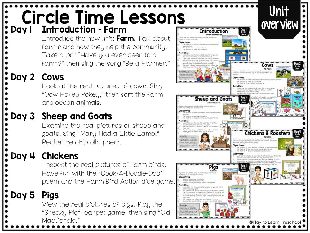 Circle Time Lessons Activity Book