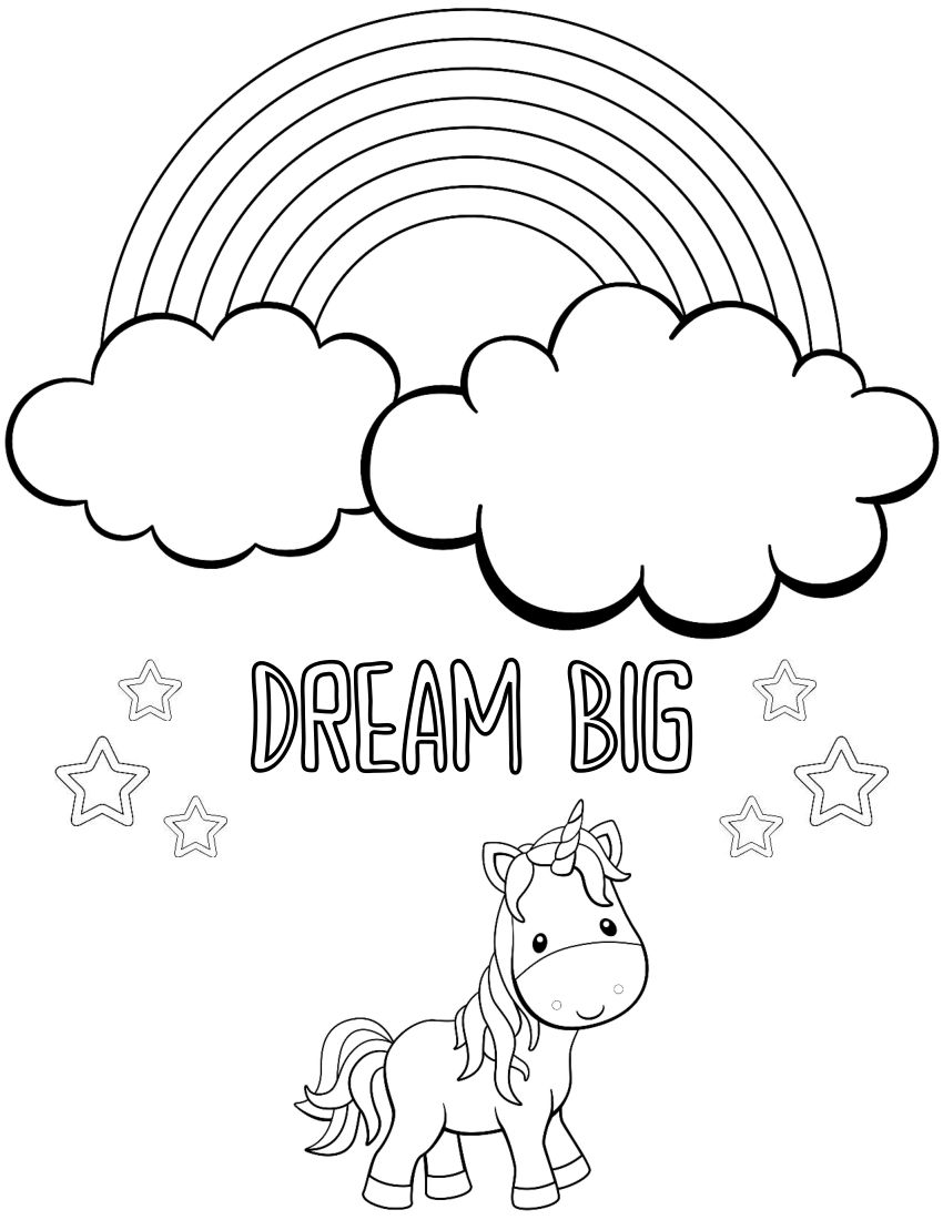 Magical Unicorn Coloring Pages