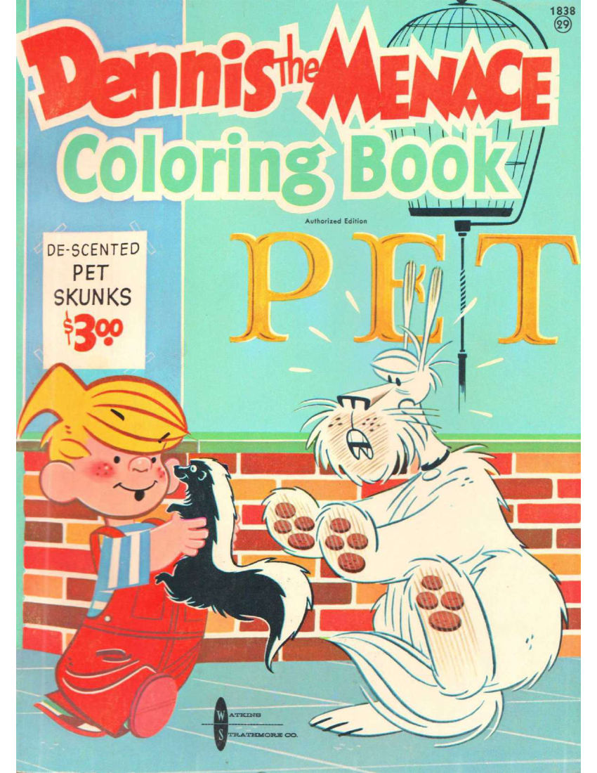 Dennis the menace colouring Activity Book