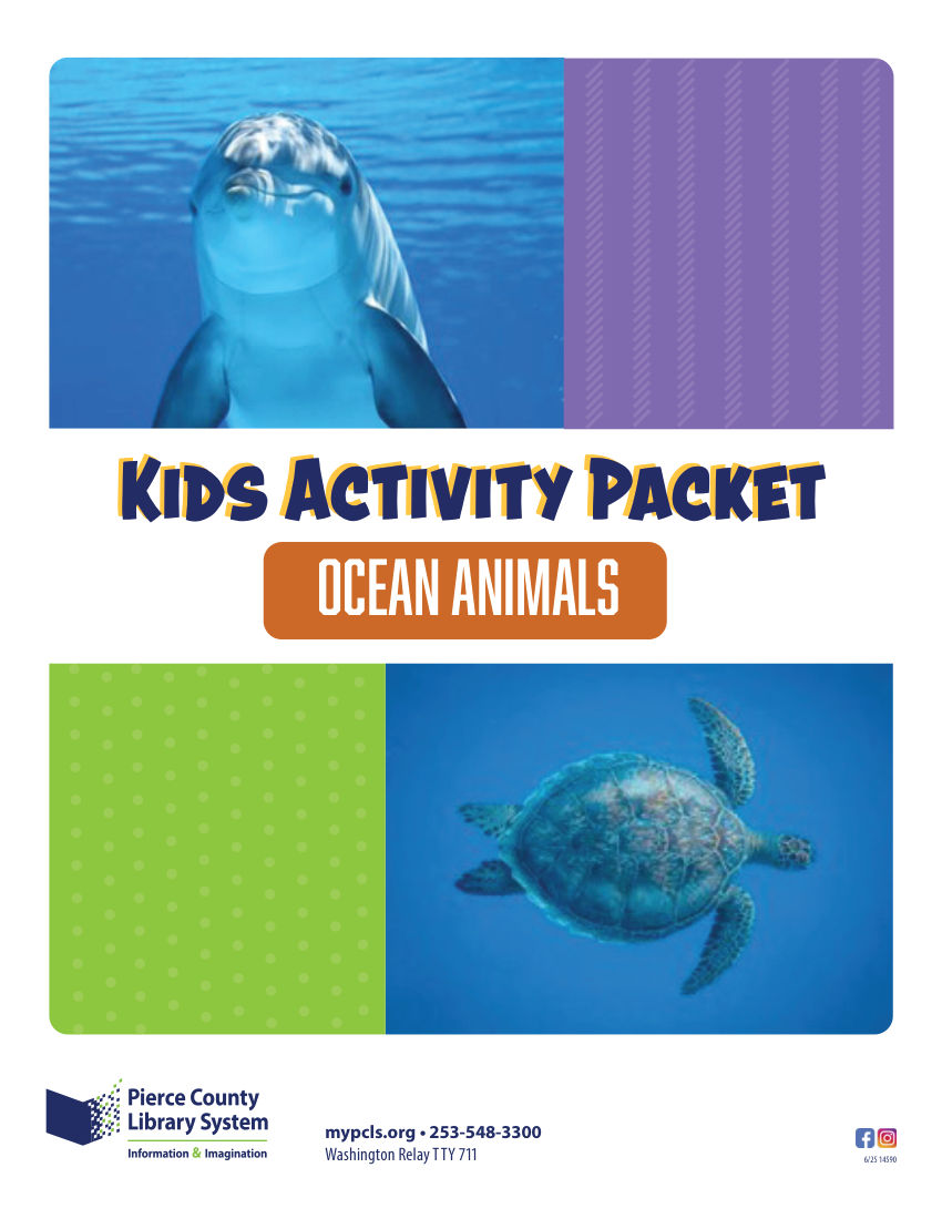 Ocean animals Activity Book