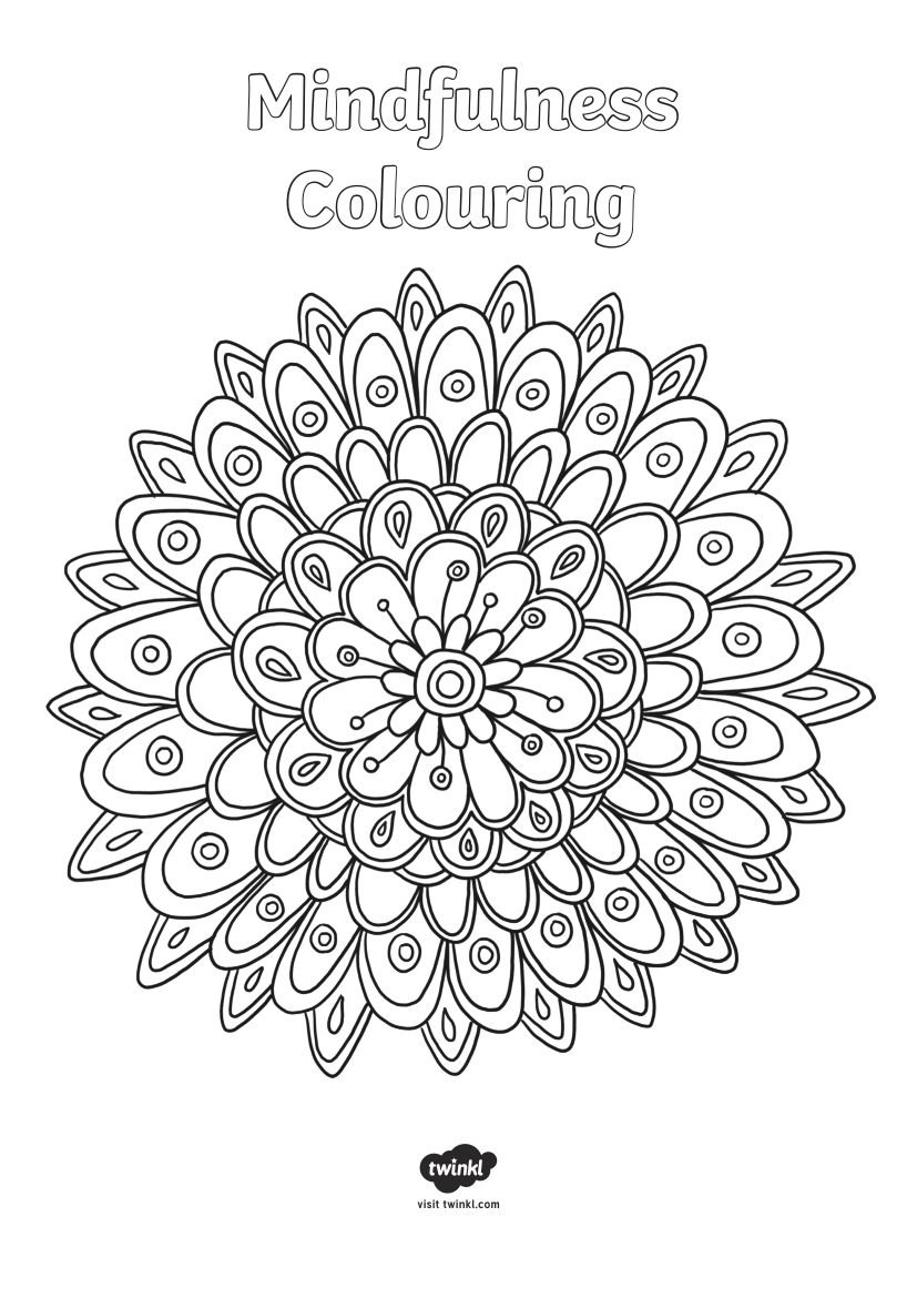 Mindfulness Coloring Sheets