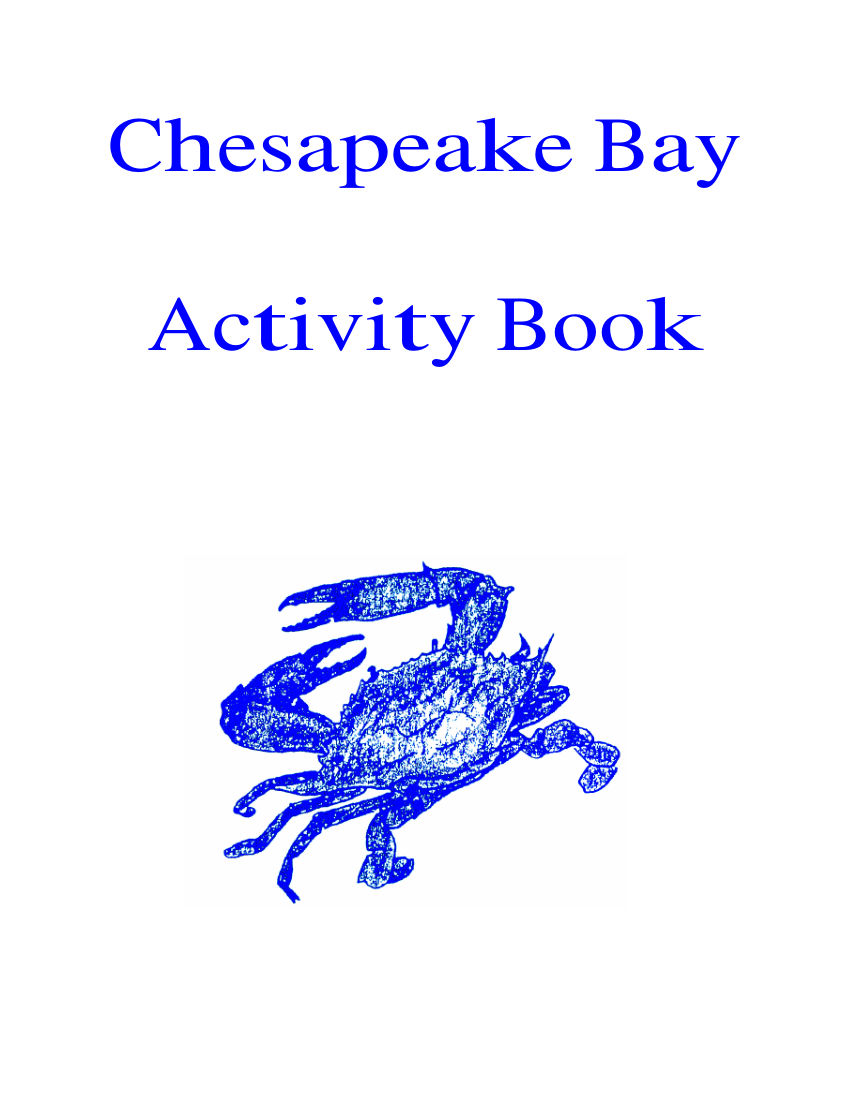 Chesapeake Bay Activity Book