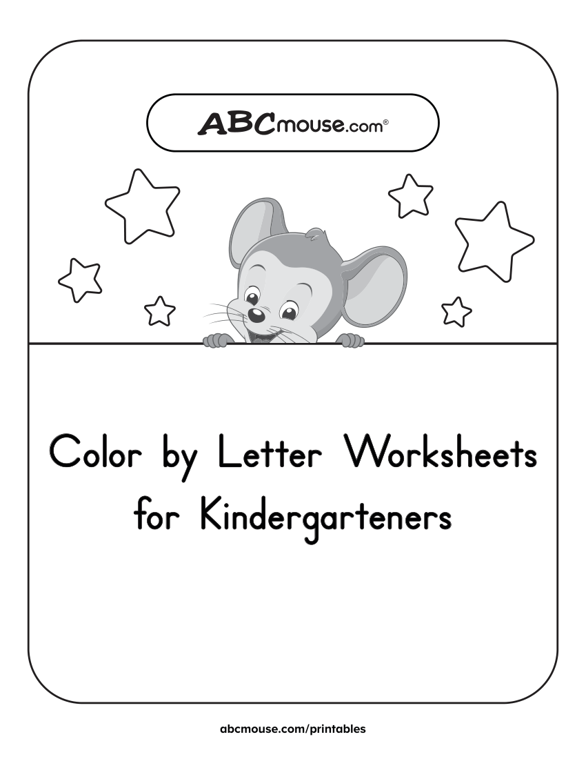 Color By Letter Worksheets For Kindergarteners