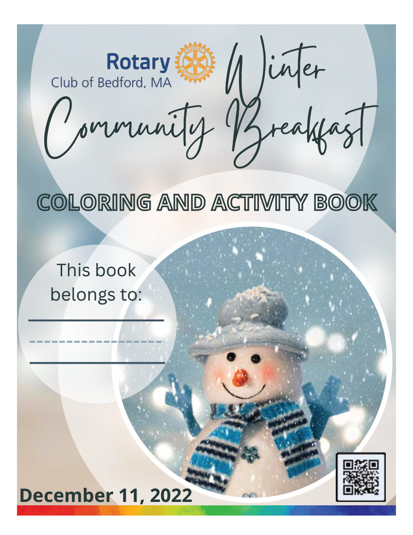 Winter Community Breakfast Activity Book