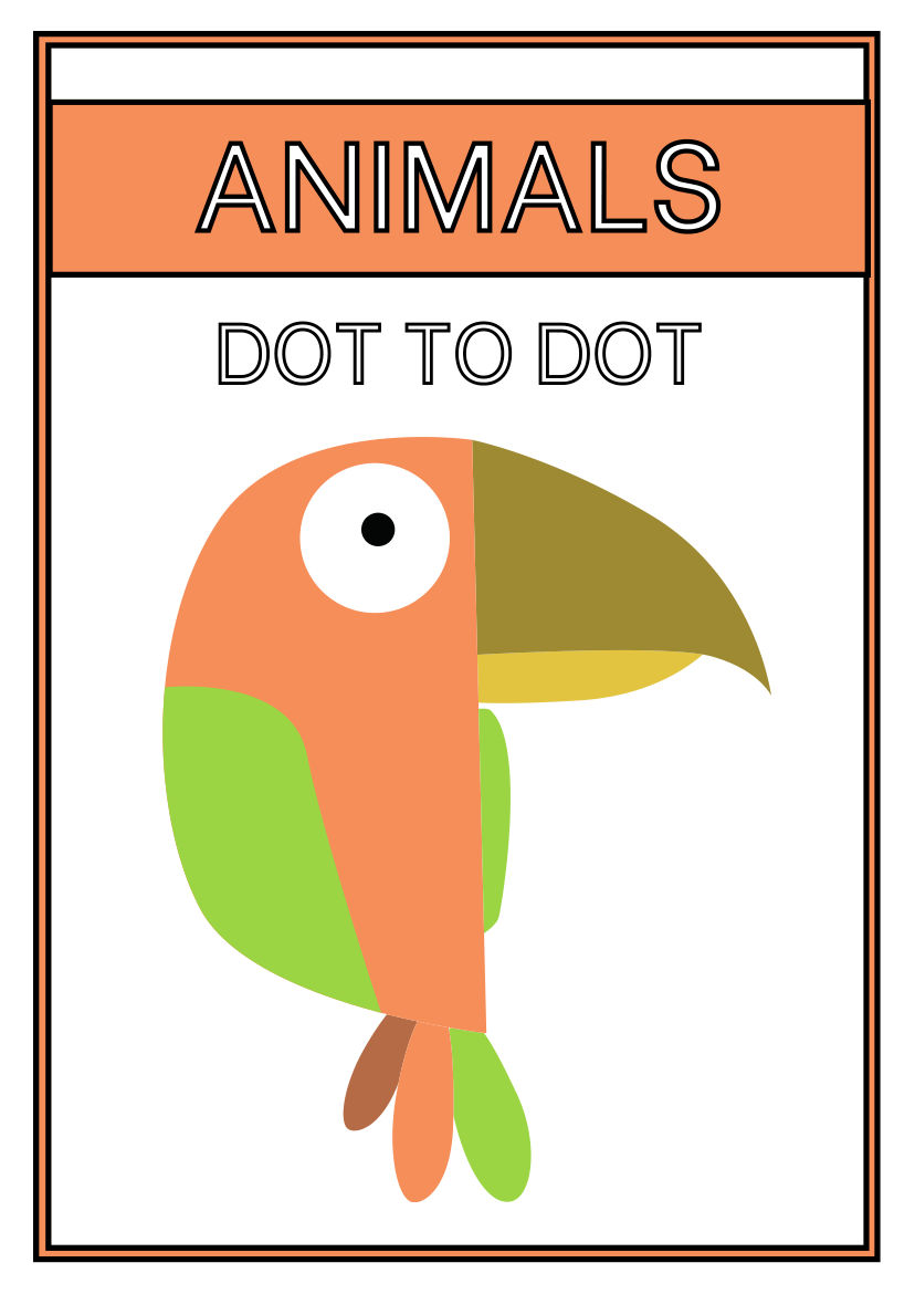 Animals dot to dot Activity Book