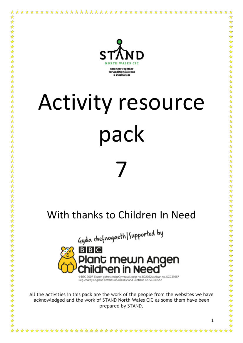 Children'S Activity Resource Pack