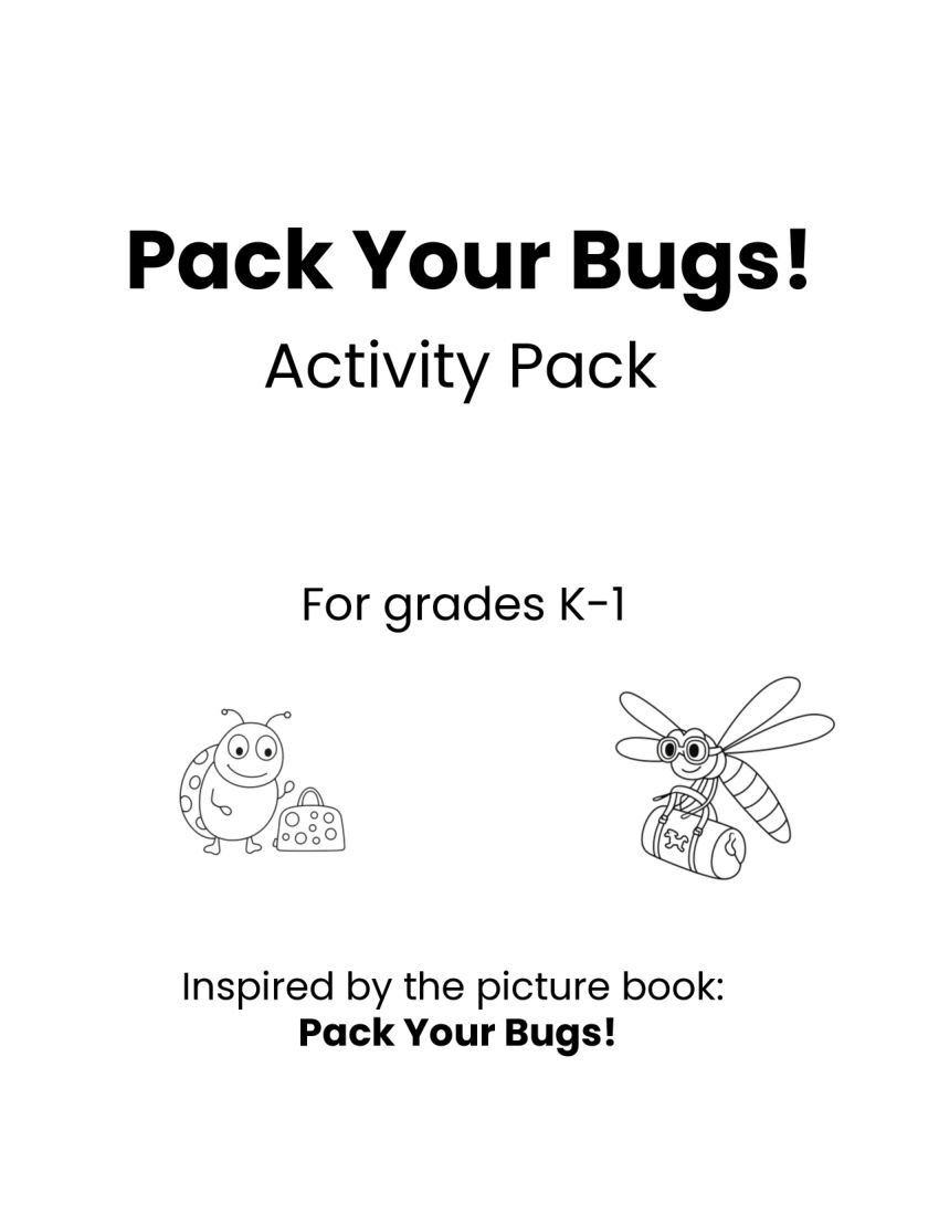 Pack Your Bugs! Activity Pack