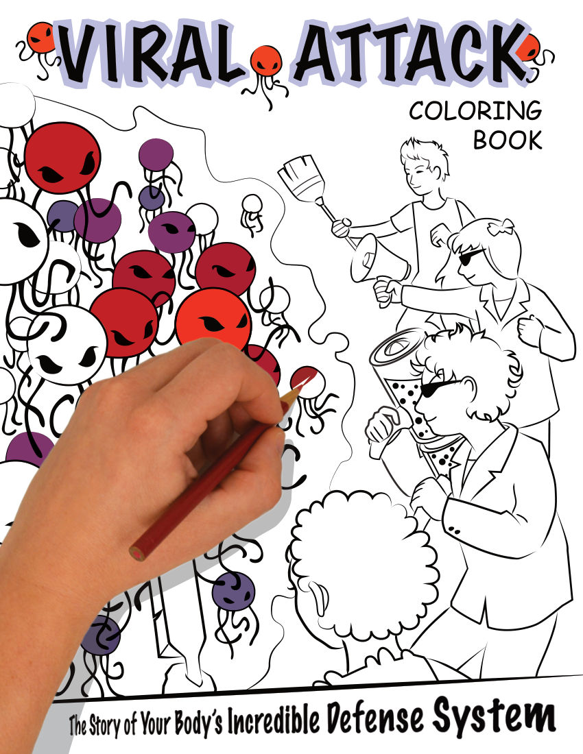 Viral Attack Coloring Book