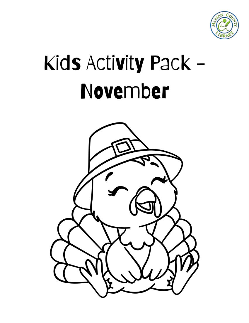 November Kids Activity Pack