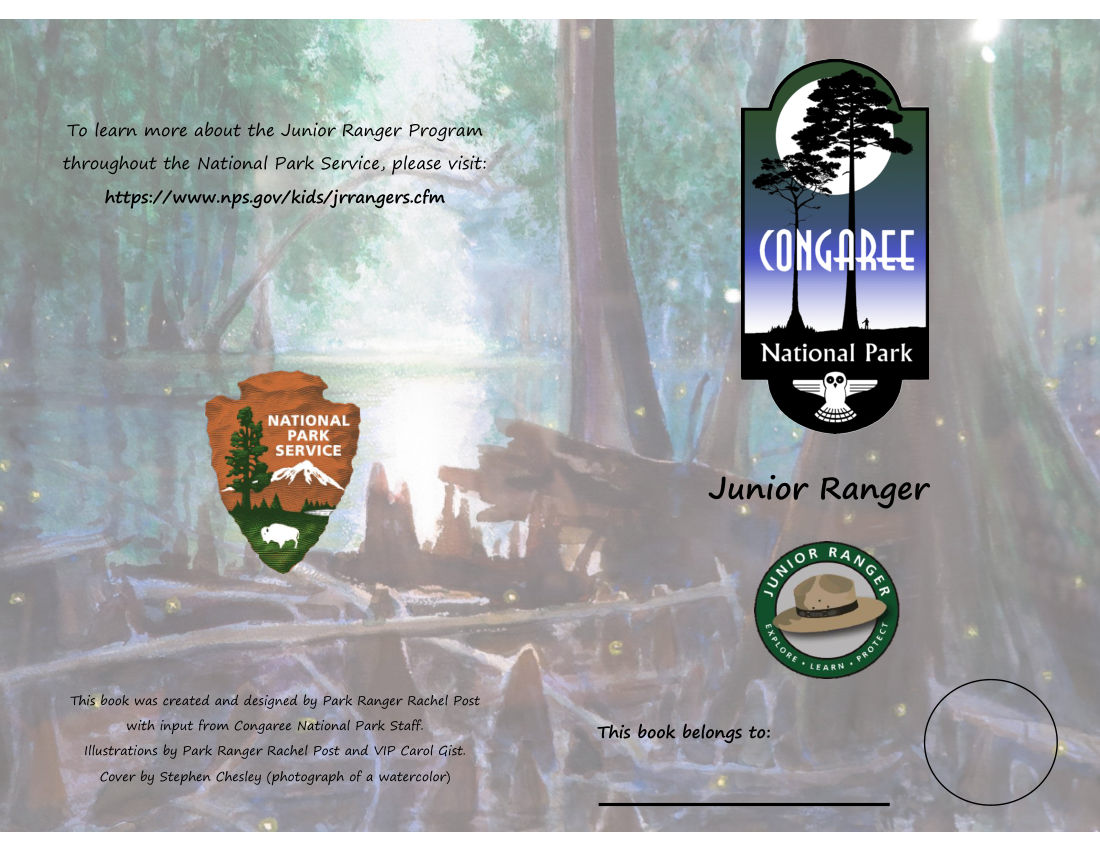 Congaree National Park Junior Ranger Activity Book