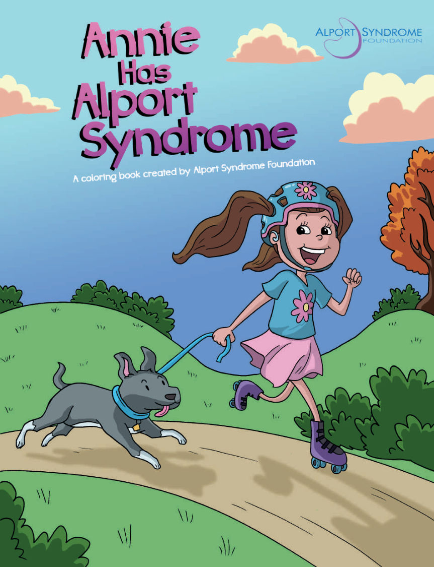 Annie Has Alport Syndrome Coloring Book