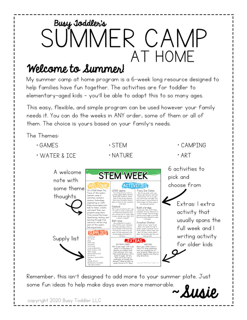 SUMMER CAMP AT HOME Activity Book