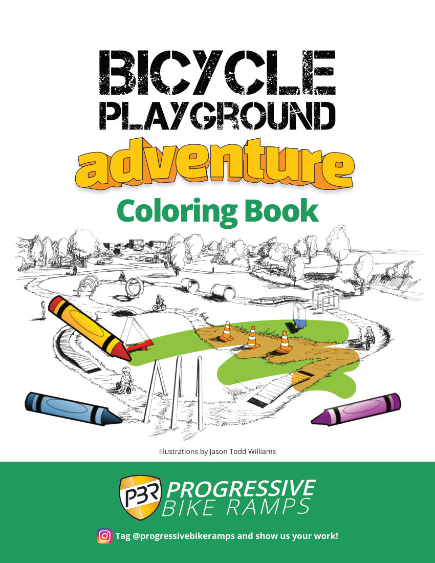 Bicycle Playground Adventure Coloring Book