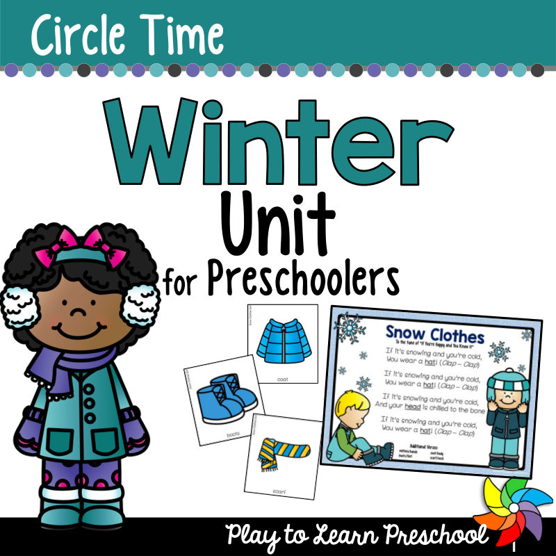 Winter Unit For Preschool Activity Book