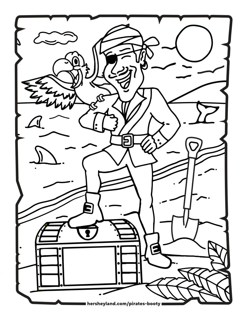 Hershey land Pirate's Colouring Activity Book