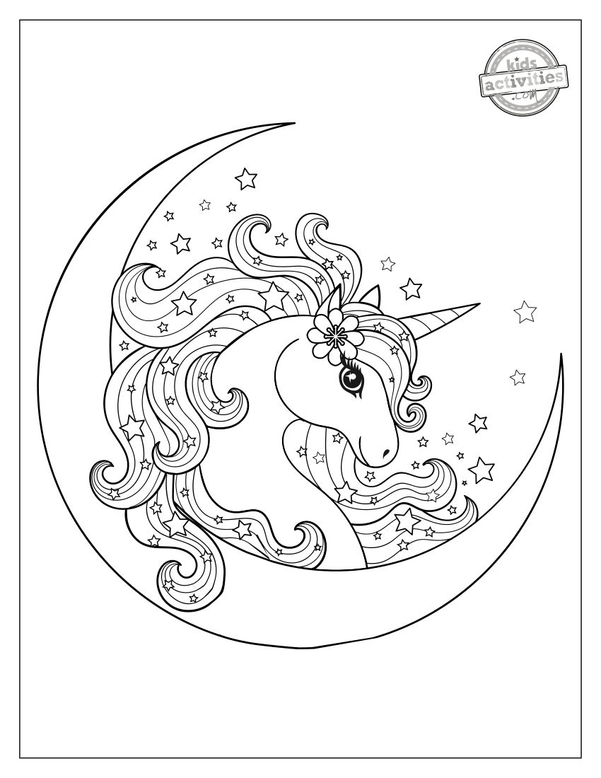 Magical Unicorns Coloring Book