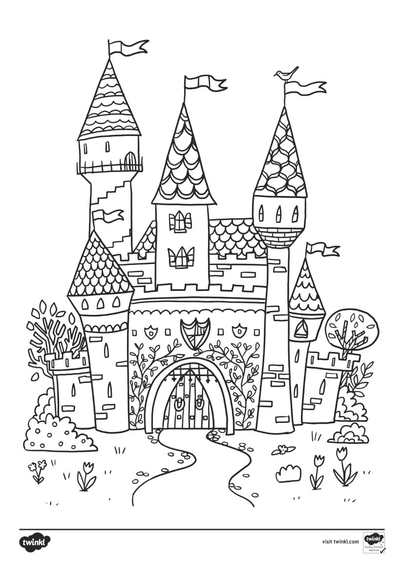 Fairytale Coloring Sheets For Kids