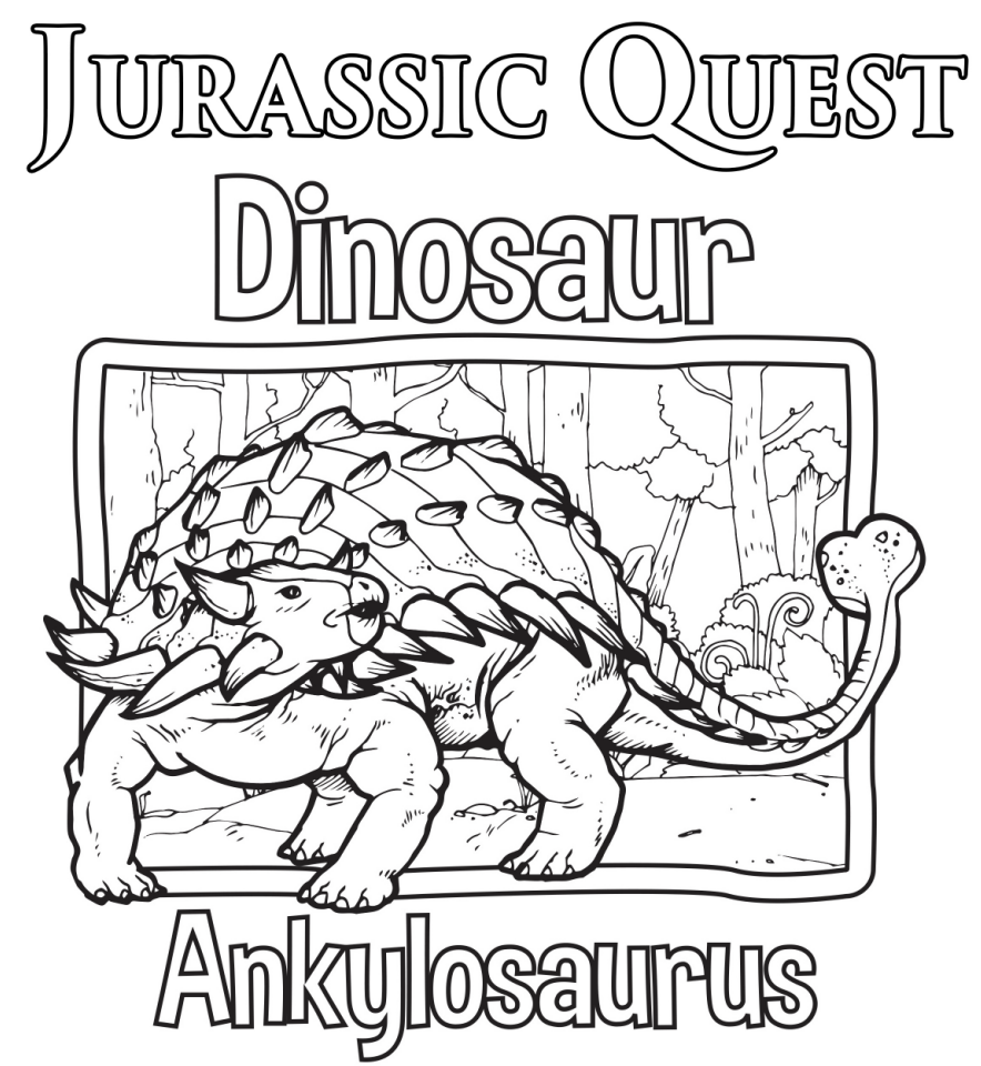 Jurassic Quest Dinosaur Coloring Book