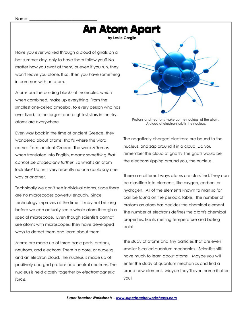 An Atom Apart