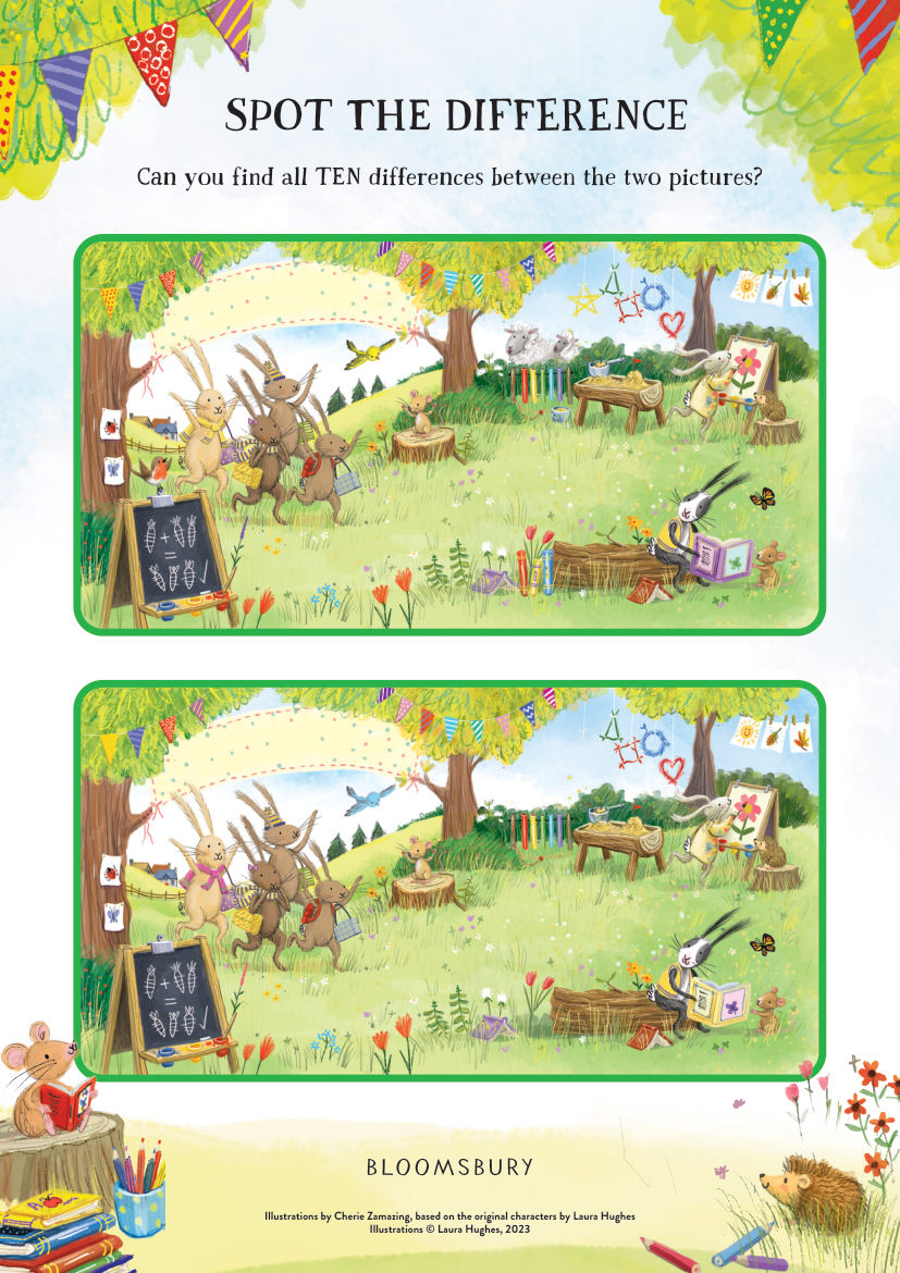 Bunnies' First Day Activity Pack