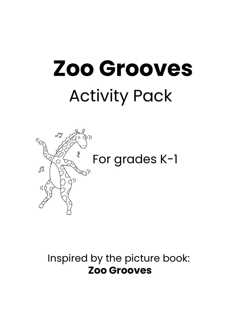Zoo Grooves Activity Pack