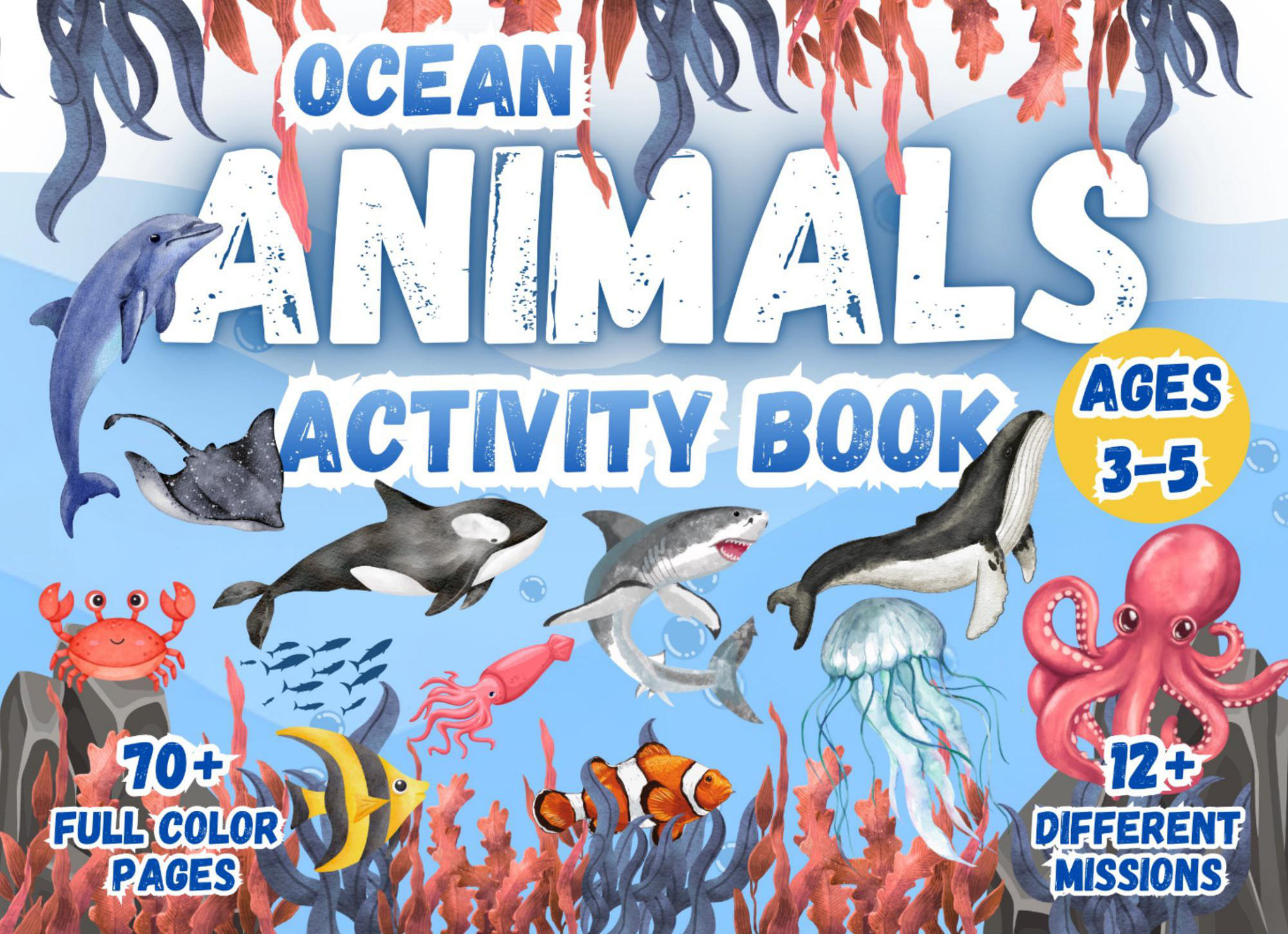 Ocean Animals Activity Book