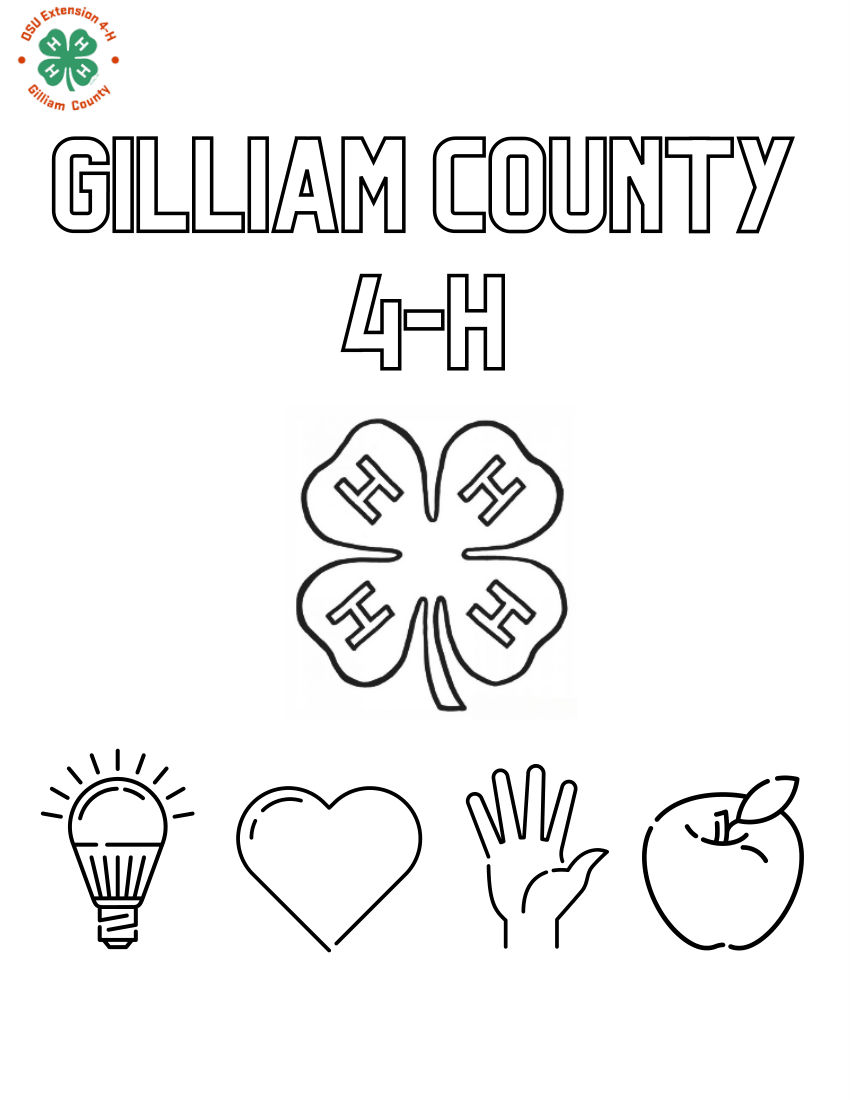 Gilliam County 4 H Coloring Book