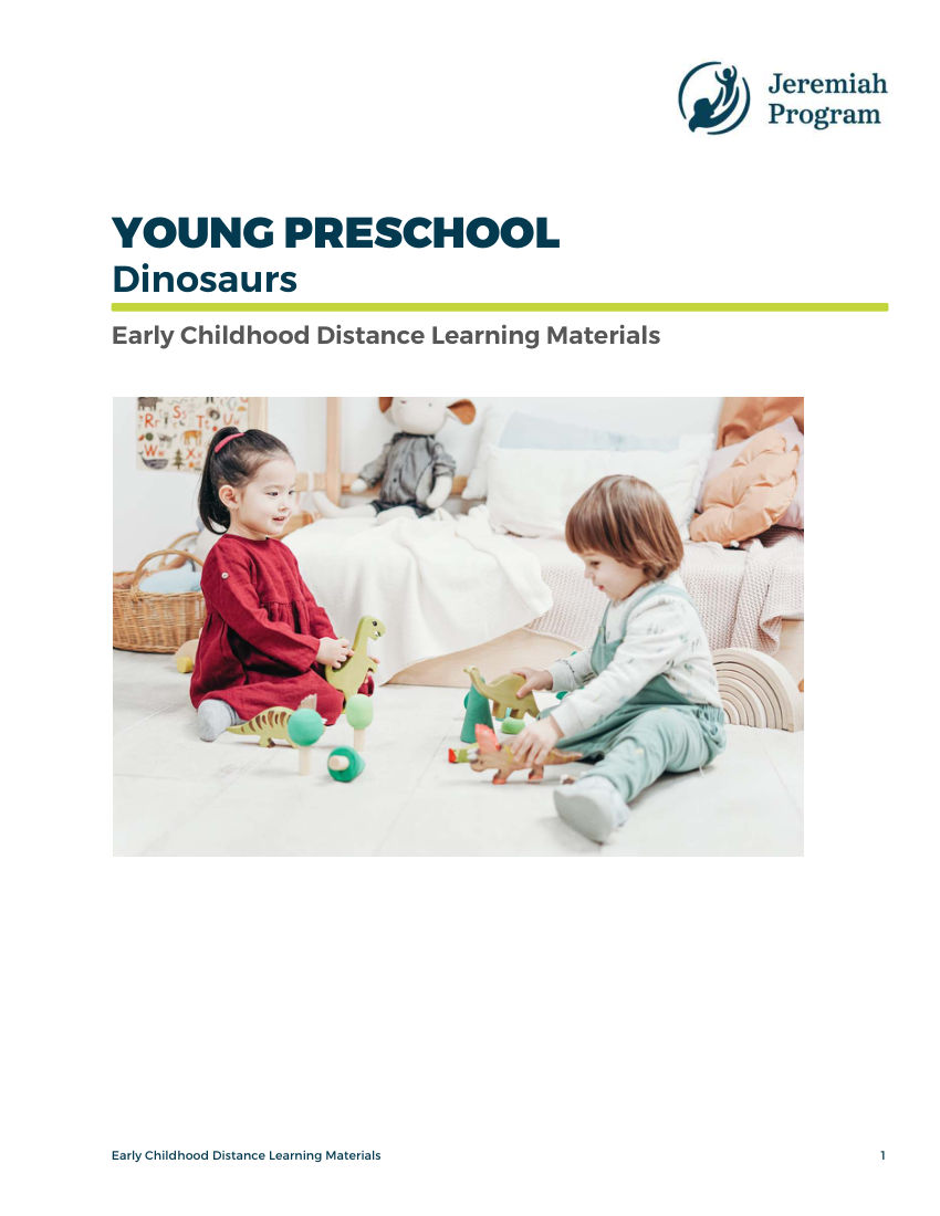 YOUNG PRESCHOOL Dinosaurs Activity Book