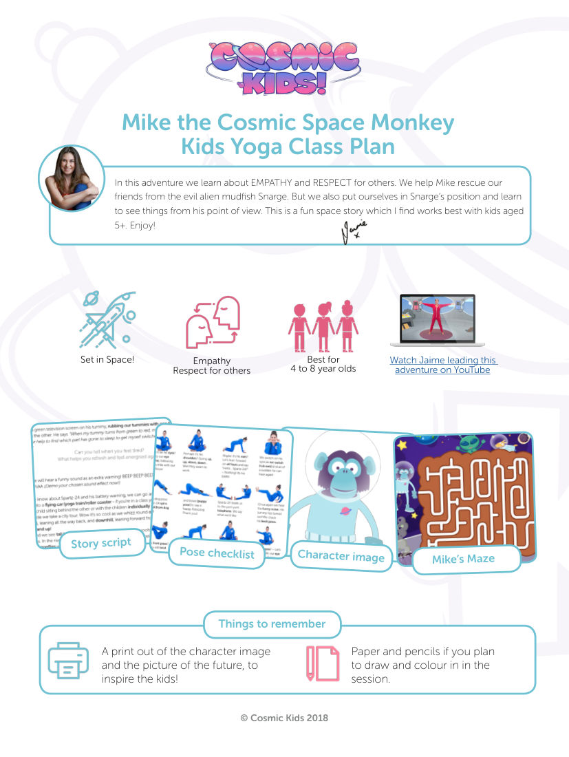 Kids Yoga Class Activity Book