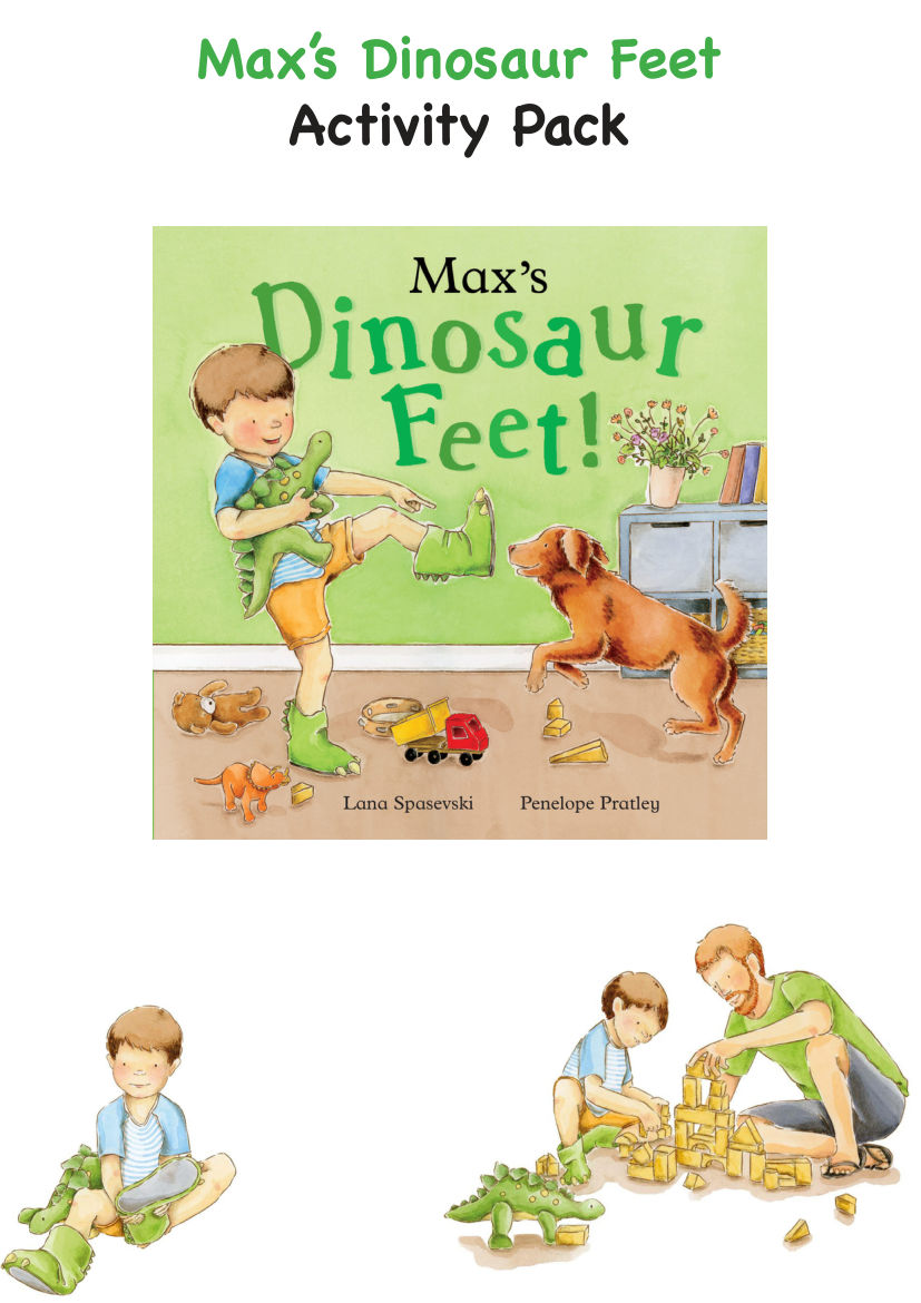 Max Dinosaur Feet Activity Book
