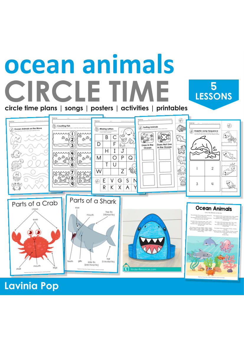 Ocean animals activity book