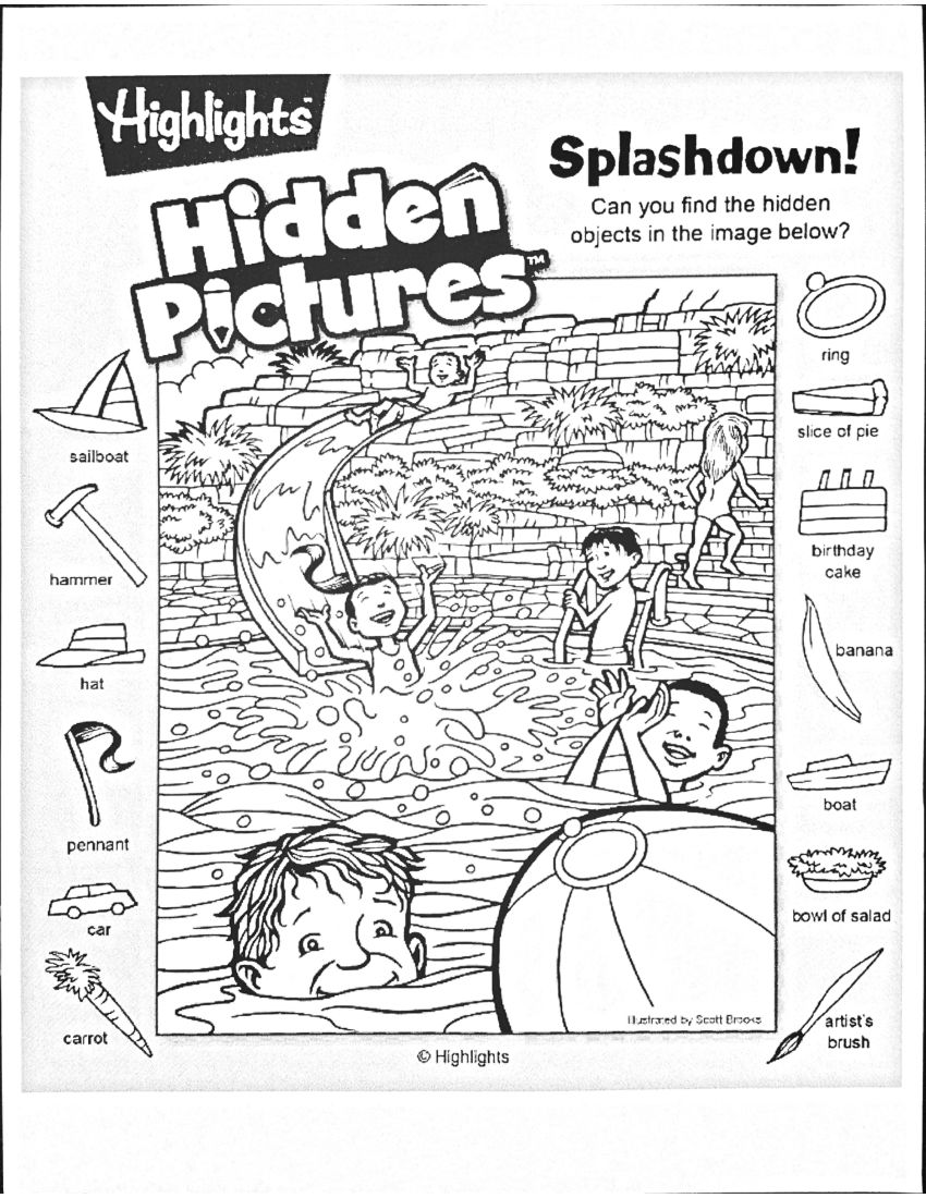 Hidden objects Activity Book