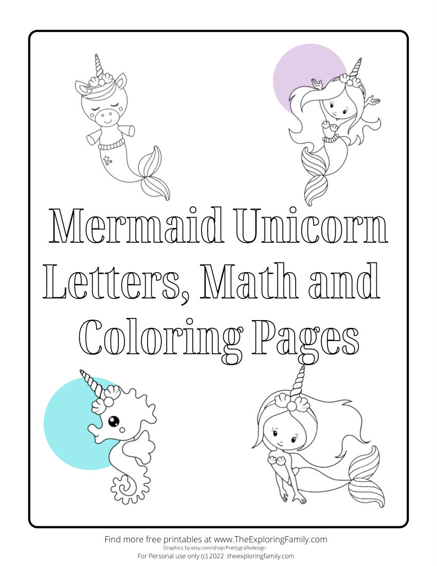 Mermaid and Unicorn Activity Book