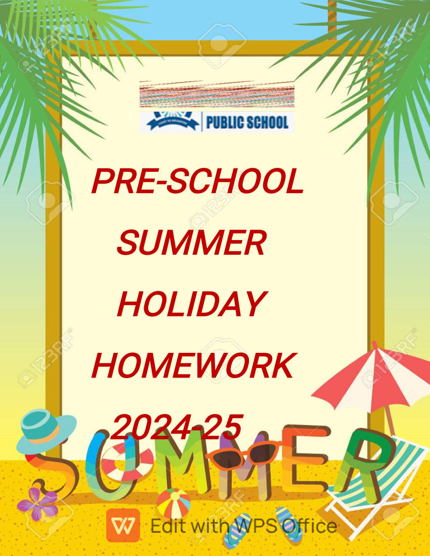 Pre-School Summer Activities