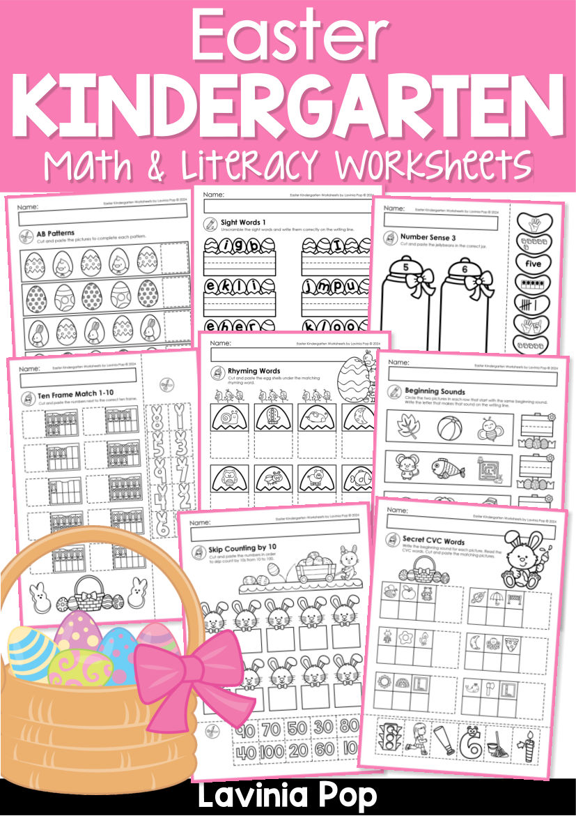 Easter Kindergarten Activity Book