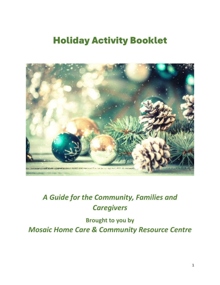 Holiday Activity Booklet