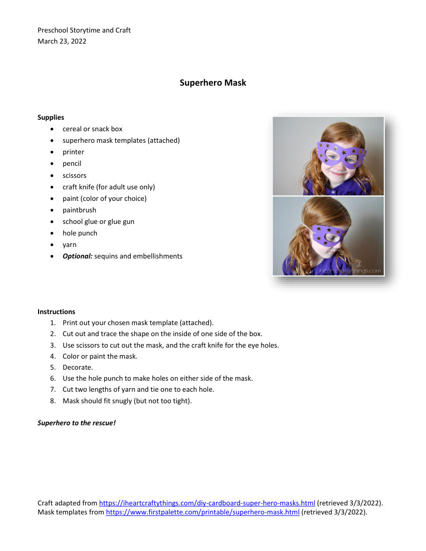 Superhero Mask