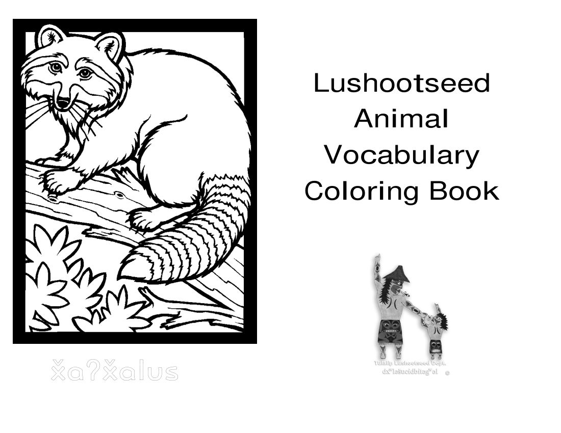 Lushootseed Animal Coloring Book