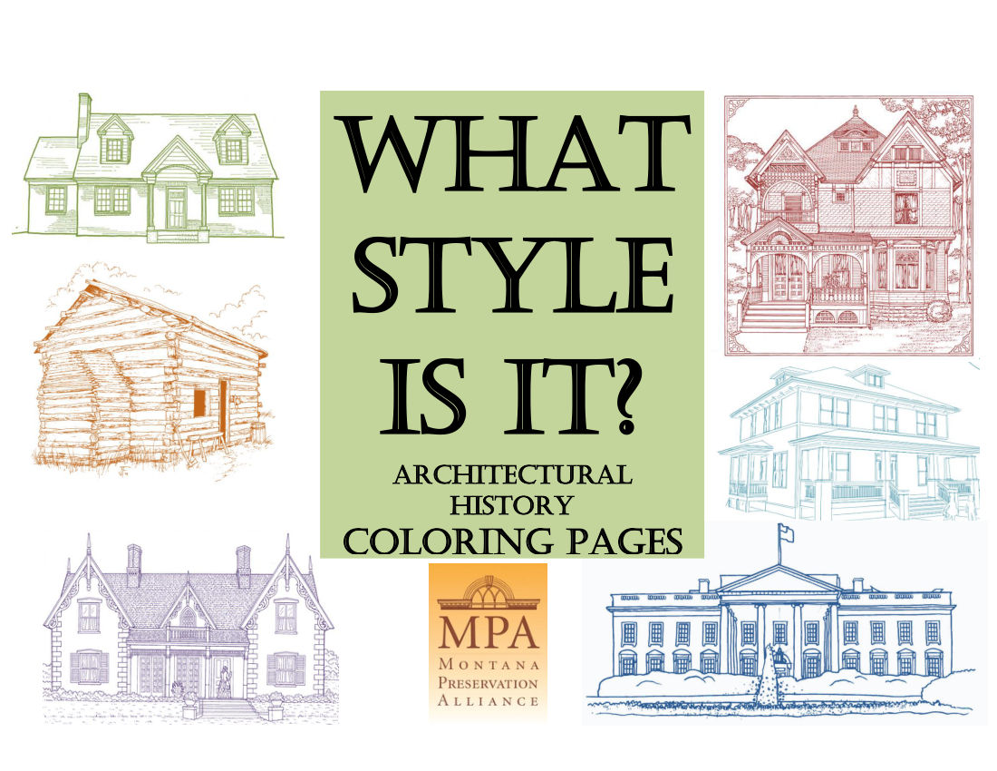 Architectural History Coloring Book