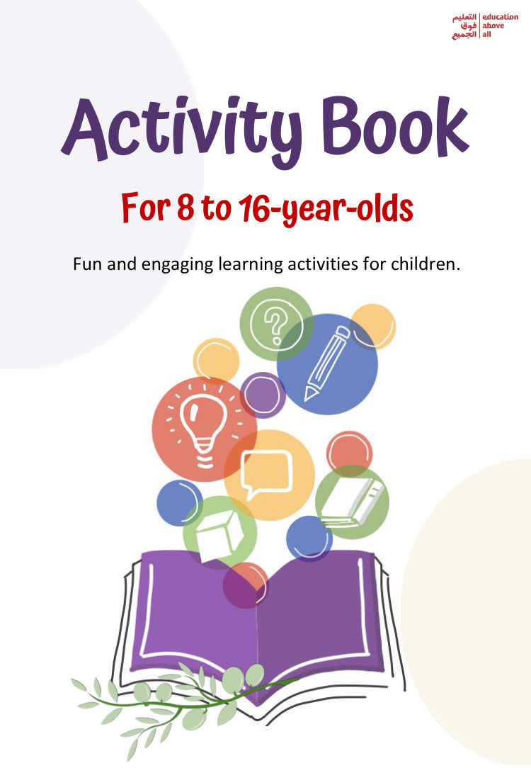 For 8 to 16 years old Activity Book