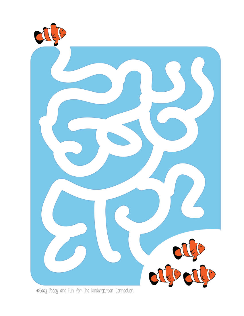 Ocean Animals Maze Book