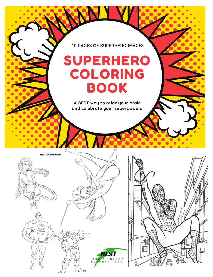 Superhero Coloring Book