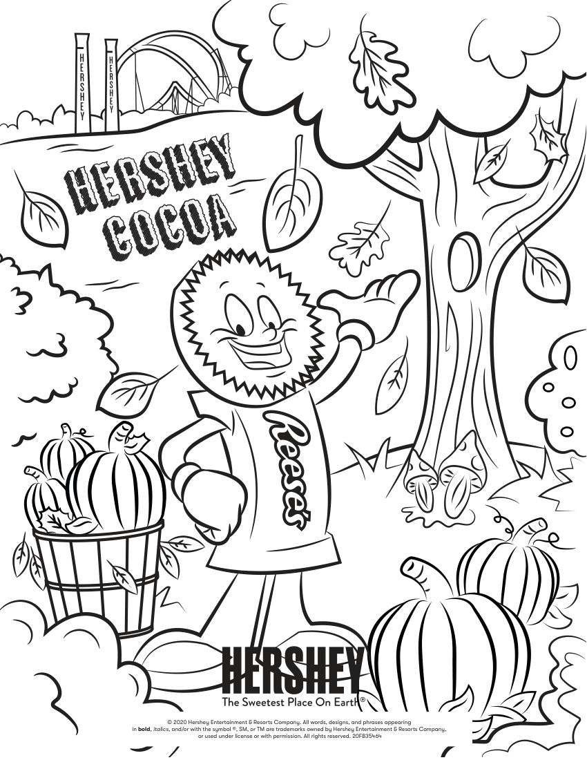 Hershey Characters Coloring Book