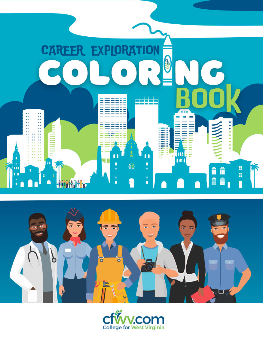 Career exploration colouring Activity Book