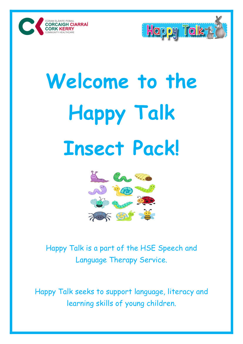 Happy Talk Insect Pack! Activity Book