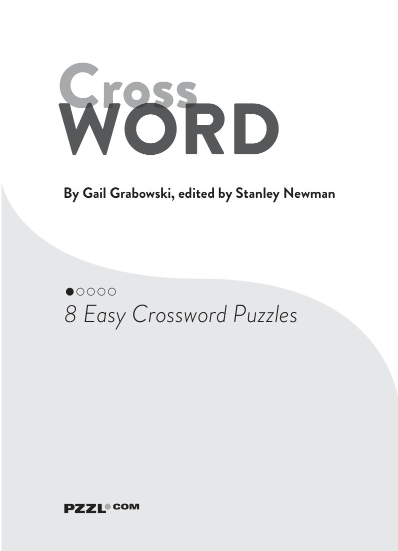 Cross Word Activity Book